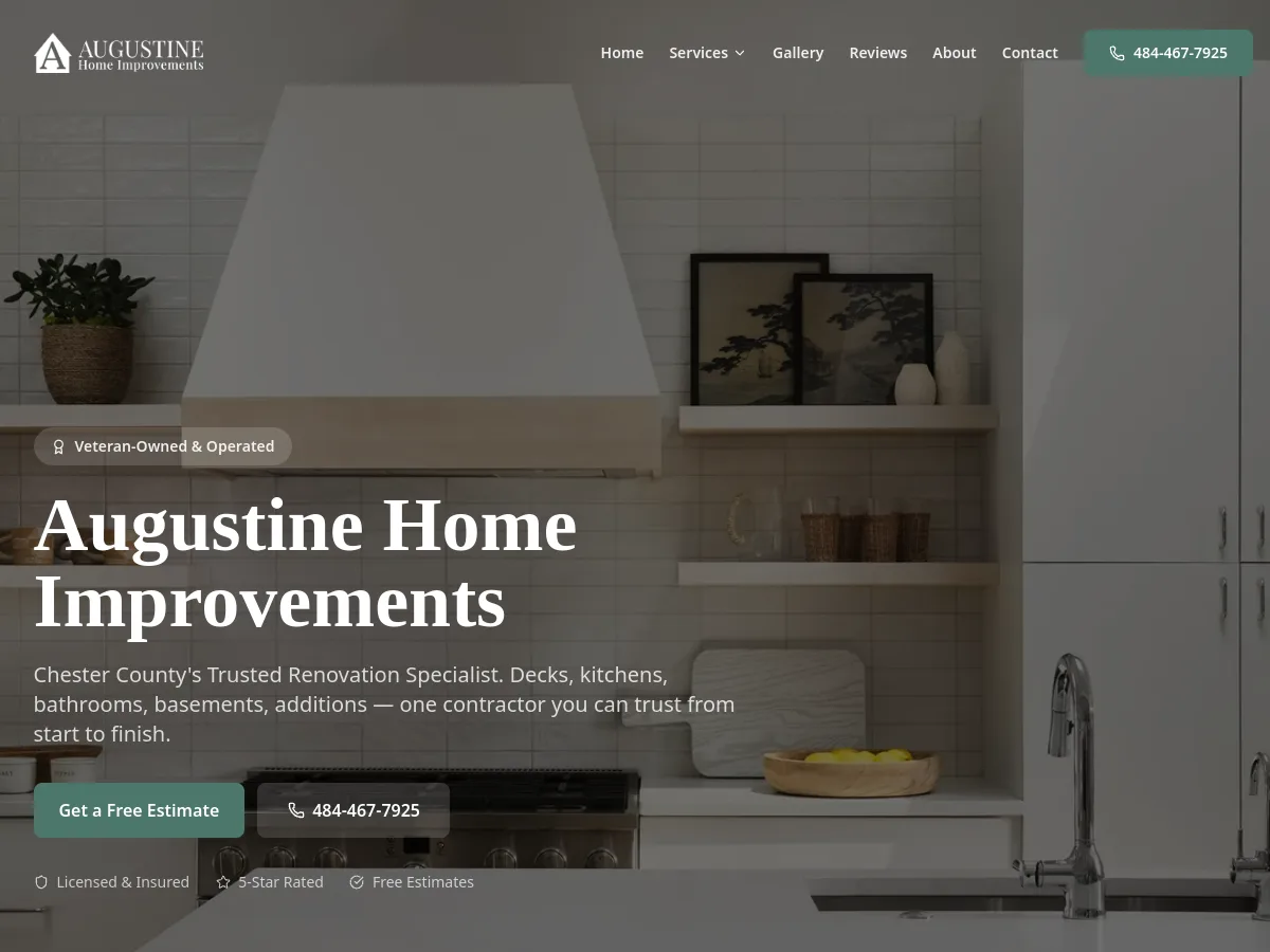 Homepage preview of Augustine Home Improvements